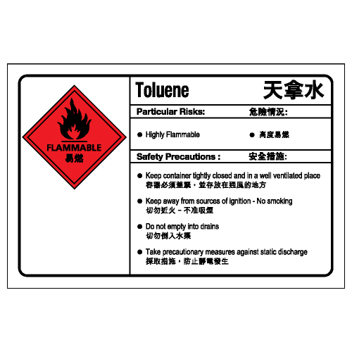 安全標誌貼紙 > 化學類 > CL05