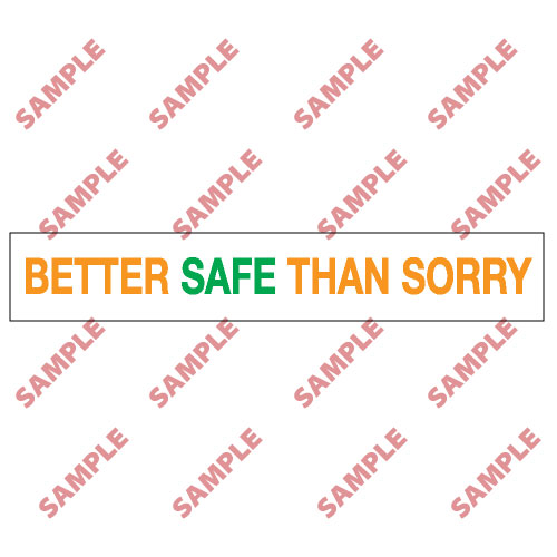 標語類安全標誌貼紙 BS8 印刷服務