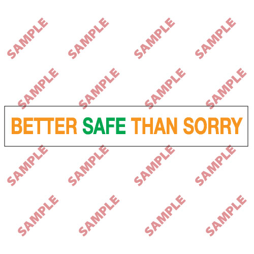 標語類安全標誌貼紙 BS8 印刷服務